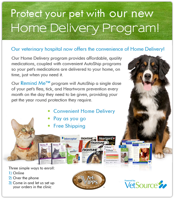 our home delivery VetSource Online Pharmacy